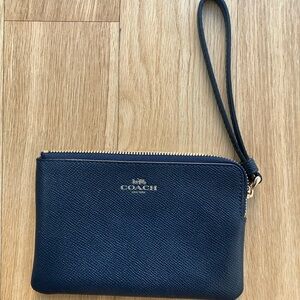Coach Navy Wristlet